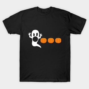 ghosts eating pumpkin T-Shirt